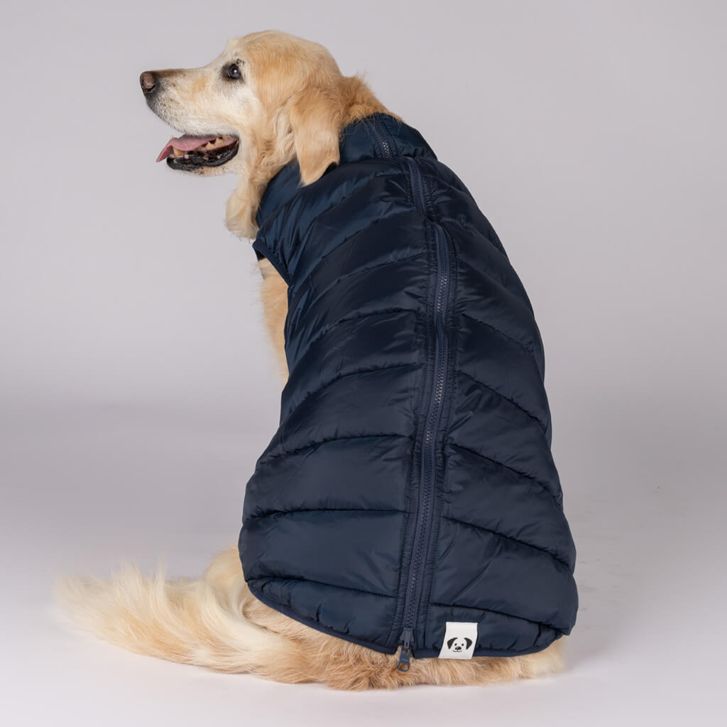 Snoot Style Dog Puffer Jacket.