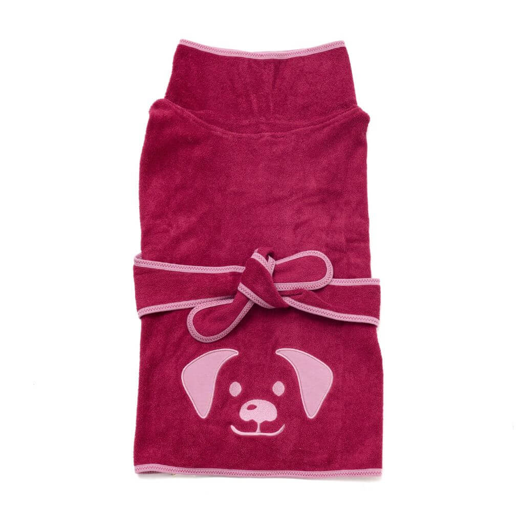 Tie-Up Dog Towel Robe Snoot Style
