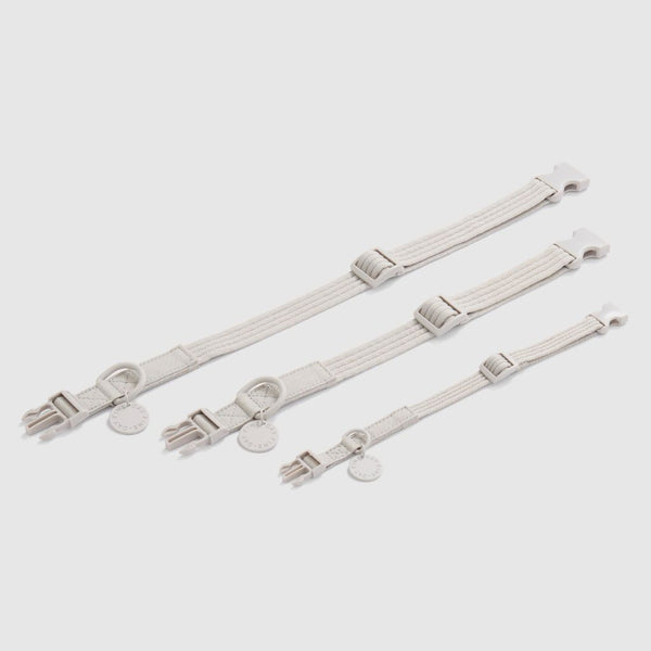 Adjustable recycled dog collars Snoot Style.