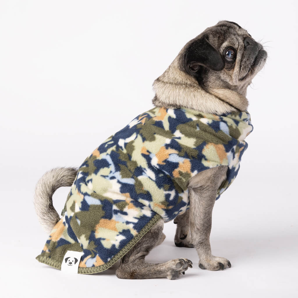 Fleece Dog Coats for Pugs.