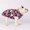 The Floofy Fleece Dog Coat | Navy Camo Print