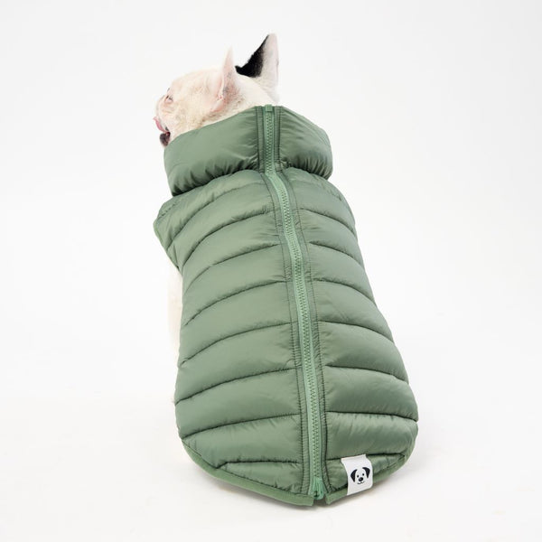 Dog Puffer Jacket with Back Zip