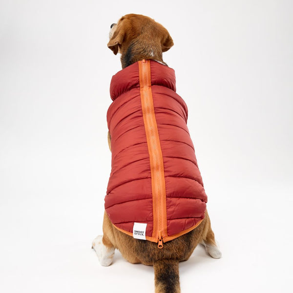 Snoot Style Dog Puffer Jacket.