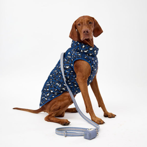 Large Dog Puffer Jacket with Harness Hole.