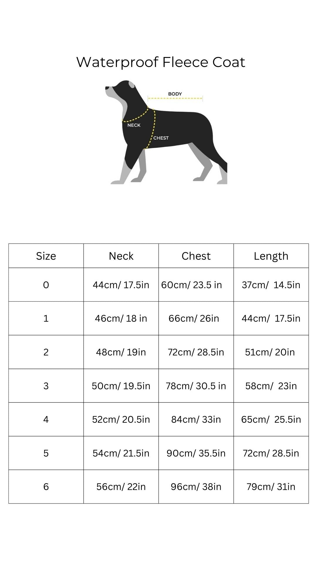 Sizing Chart Find the Best Fit for Your Dog Snoot Style