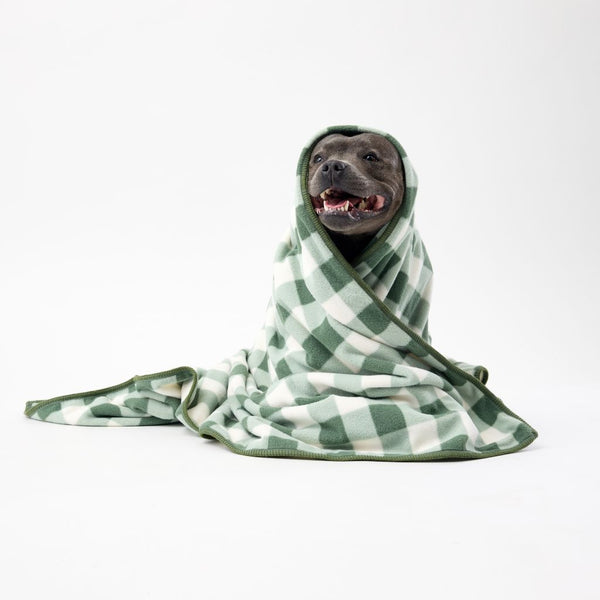 Large and warm fleece dog blanket Snoot Style.