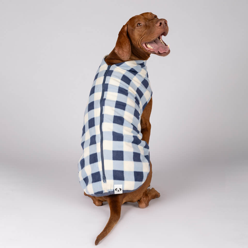 Back Zip Style Fleece Dog Coats.