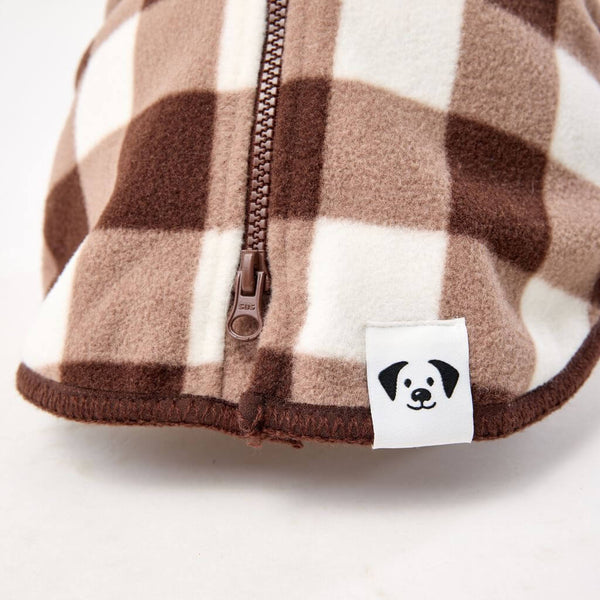 Back Zip Fleece Dog Coat Snoot Style.