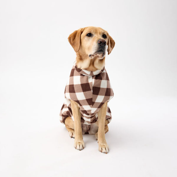 Warm Fleece Dog Coat at Snoot Style.
