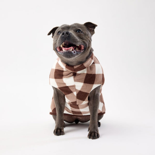 Warm and Cosy Fleece Dog Coat Snoot Style.