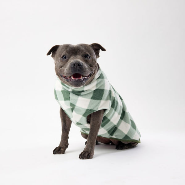 Warm winter dog coat with no Velcro Snoot Style.