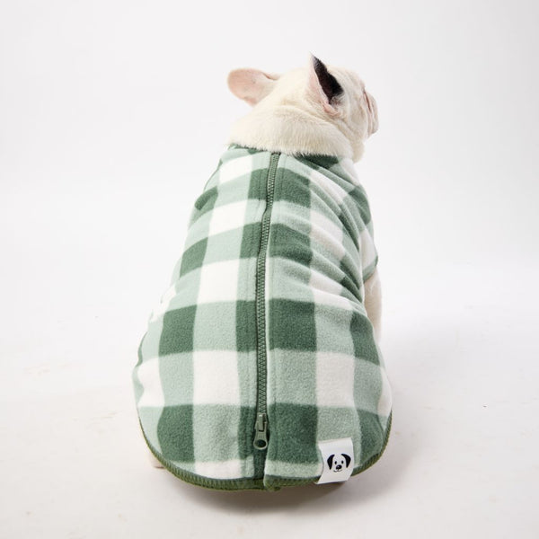 Easy On Off Dog Coat with back zip Snoot Style.