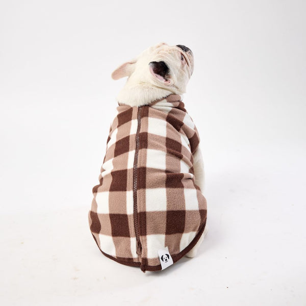 Back Zip Dog Coat for Easy On/Off Snoot Style.