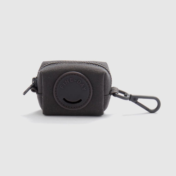 Recycled poop bag holder black Snoot Style.