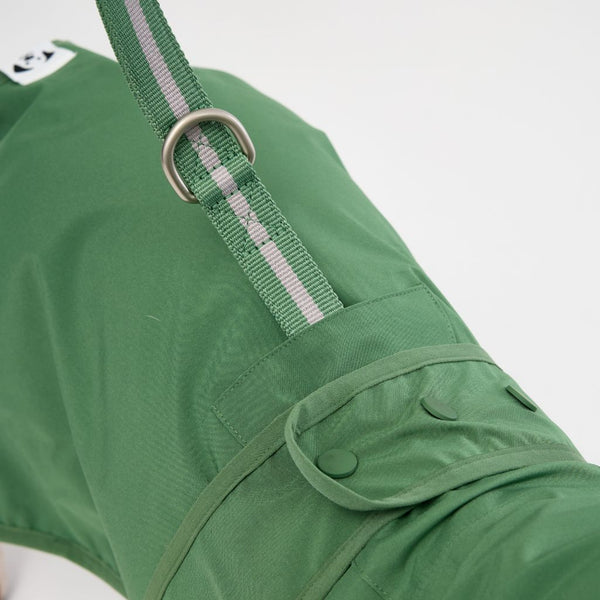 Snoot Style Dog Raincoat with Harness Hole.