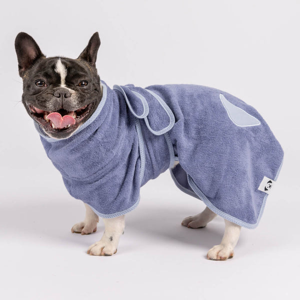 Snoot Style dog bath robe.
