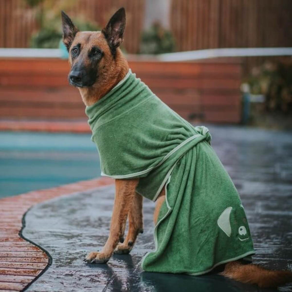 Dog Towel Robe for Large Dogs.