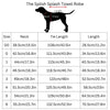 Snoot Style Dog Towel Robe Size Chart