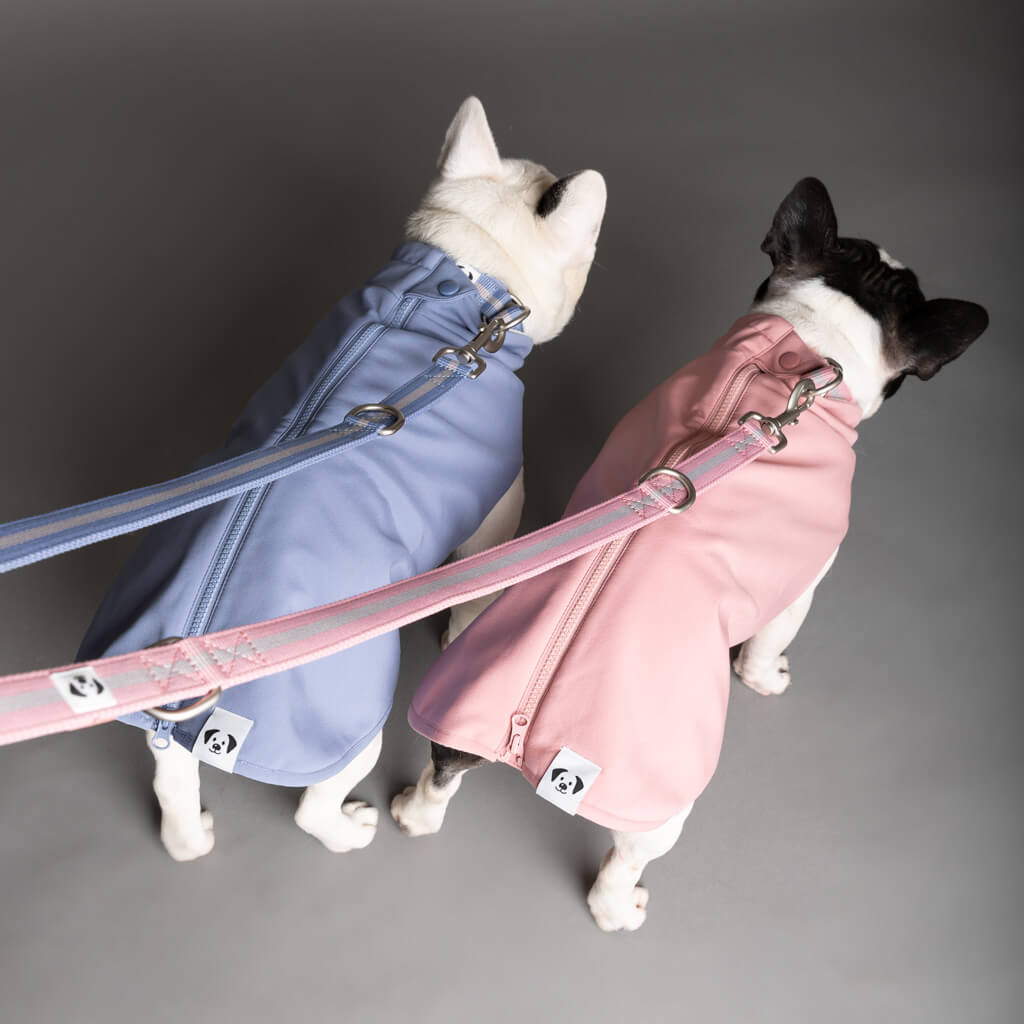 Snoot Style waterproof fleece dog coats.