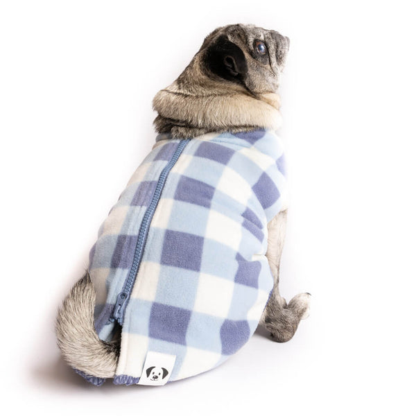 Snoot Style small fleece dog coat.