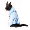Snoot Style blue dog towel robe.