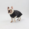A French Bulldog wearing a Snoot Style Fleece Dog Coat.
